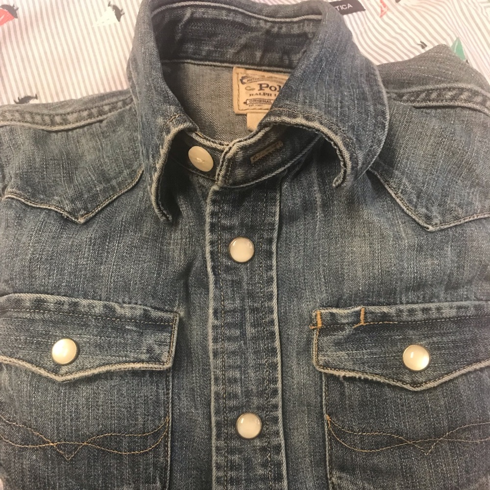 Boys Polo Denim Shirt
